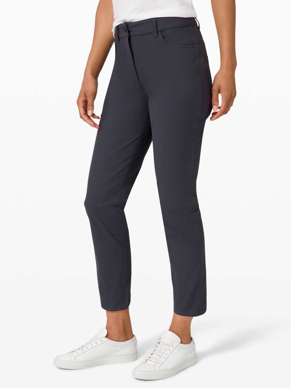 lululemon athletica dark grey cropped pants